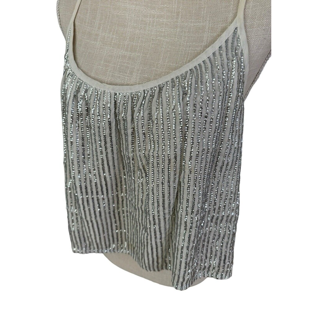 AMUSE‎ Society Sequin Sparkle Strappy Sleeveless Blouse Party Size Small - Picture 2 of 6